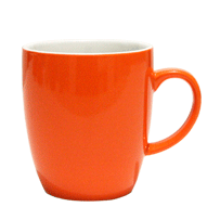 Orange Cafe Mug 350ml