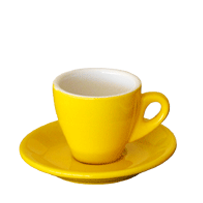 Yellow Espresso Cup & Saucer Set 90ml